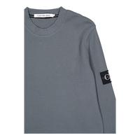 Badge Waffle Ls Tee Psl-endless Grey