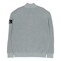 Core Badge Sweater Zip Through Pff-slate Gray