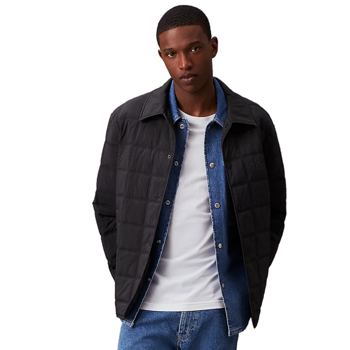 CK Quilted Jacket Black