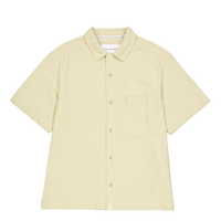 Textured Cotton Ss Shirt Rae-pale Khaki