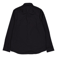 Stretch Poplin Slim Shirt Beh-ck Black