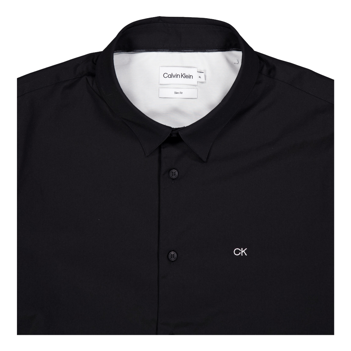 Stretch Poplin Slim Shirt Beh-ck Black