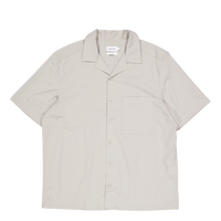 Poplin Cuban Collar S/s Shirt Pc7-london Fog