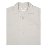 CK Poplin Cuban Collar S/s Shirt -London Fog