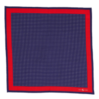 Dot With Border-bandana 22 X 2 Navy
