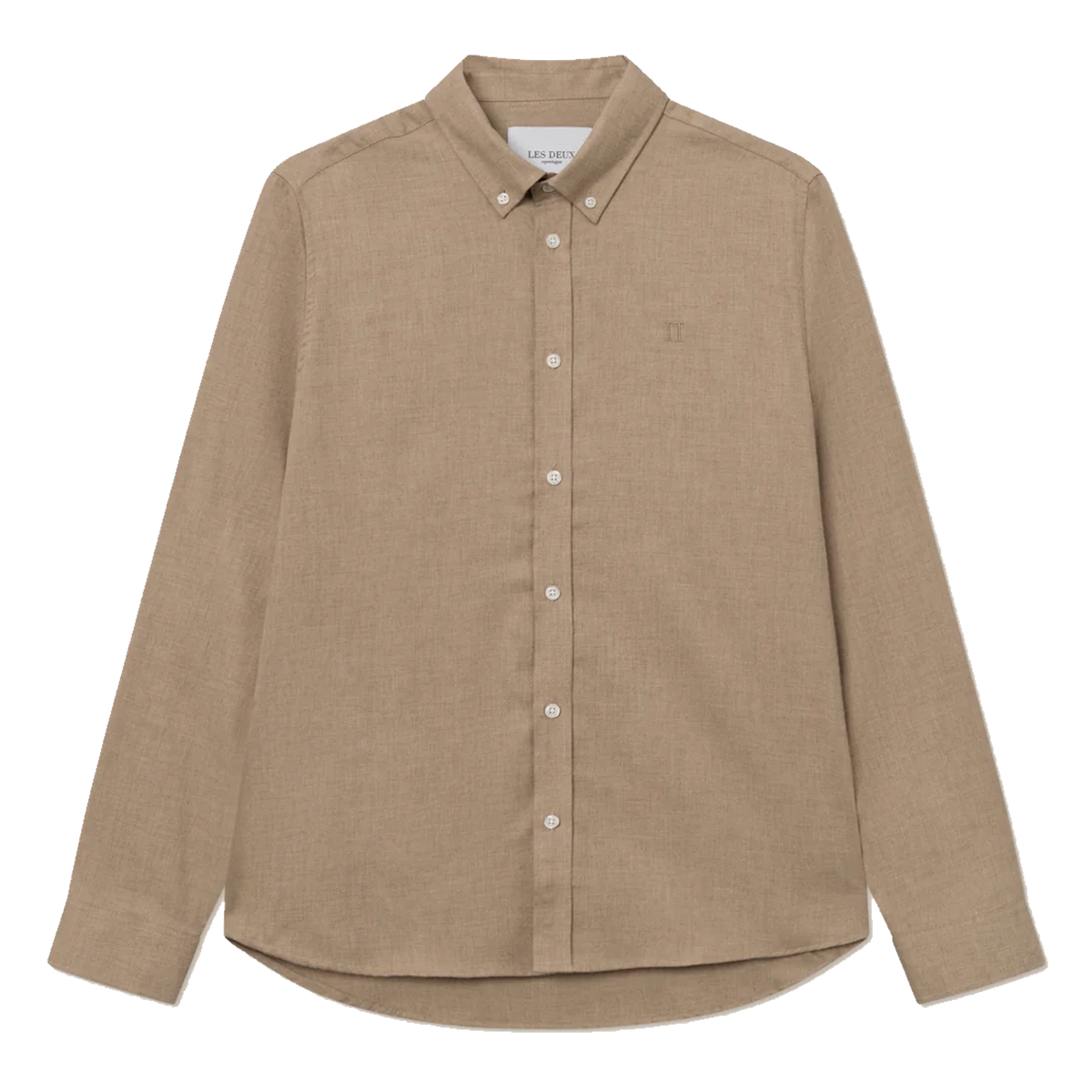 Desert Reg Shirt Dark Sand Melange