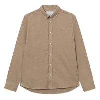 Desert Reg Shirt Dark Sand Melange
