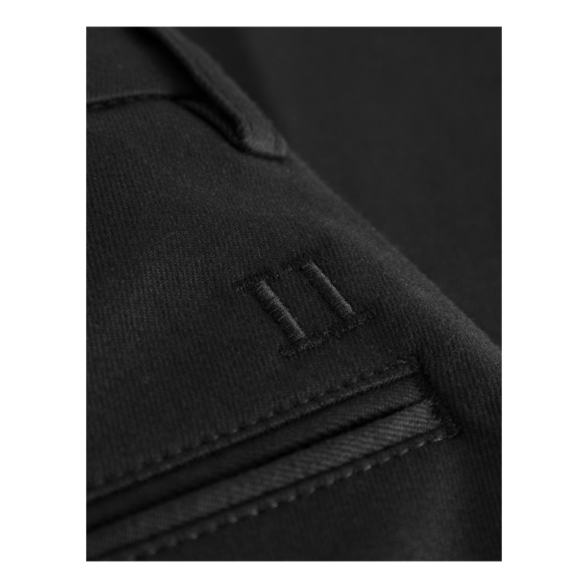 Como Reg Cotton Suit Pants Black
