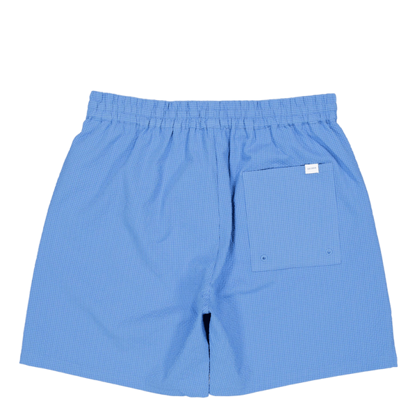 Stan Seersucker Swim Shorts 2. Washed Denim Blue