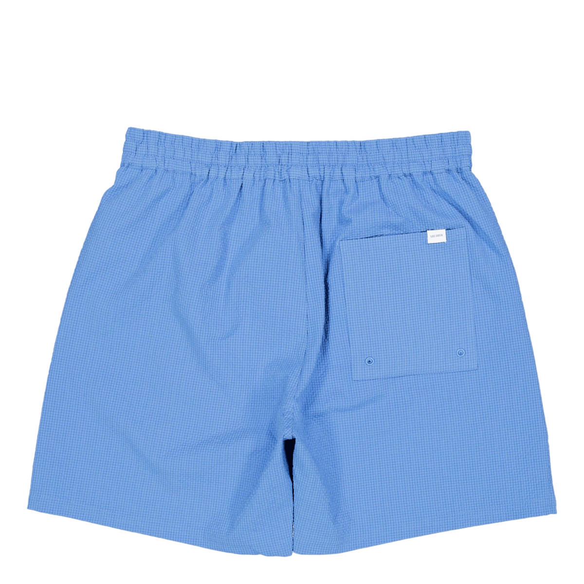 Stan Seersucker Swim Shorts 2. Washed Denim Blue