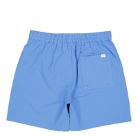 Stan Seersucker Swim Shorts 2. Washed Denim Blue