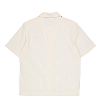 Woven Mesh Revere Collar Shirt 560 Ecru