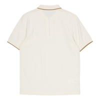 Crepe Pique Zip Neck Shirt 560 Ecru