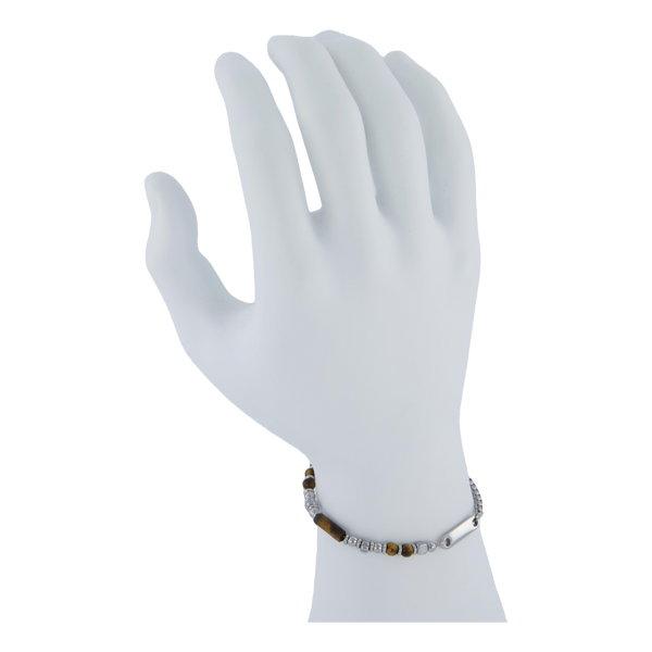 Bracelet Steel/brown