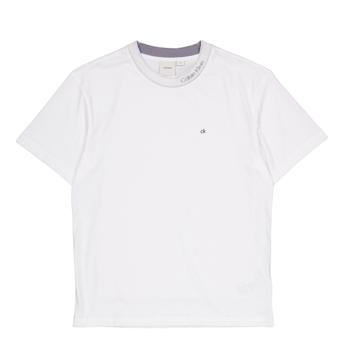 Neck Logo T-shirt Yaf Bright White