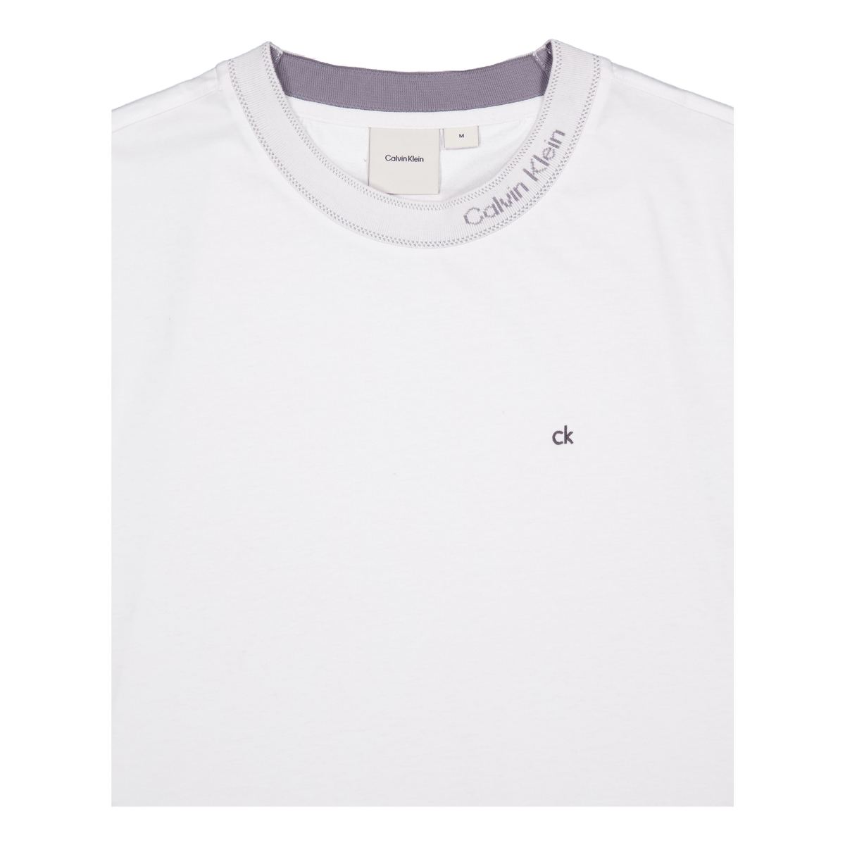 Neck Logo T-shirt Yaf Bright White