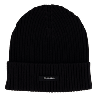 Classic Cotton Rib Beanie Beh Ck Black