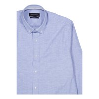 Oxford Stretch Plain L/s Light Blue