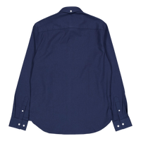 Oxford Stretch Plain L/s Navy 01