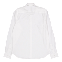 Oxford Stretch Plain L/s White 01
