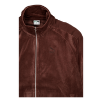 T7 Oversized Velour Track Jack Brown