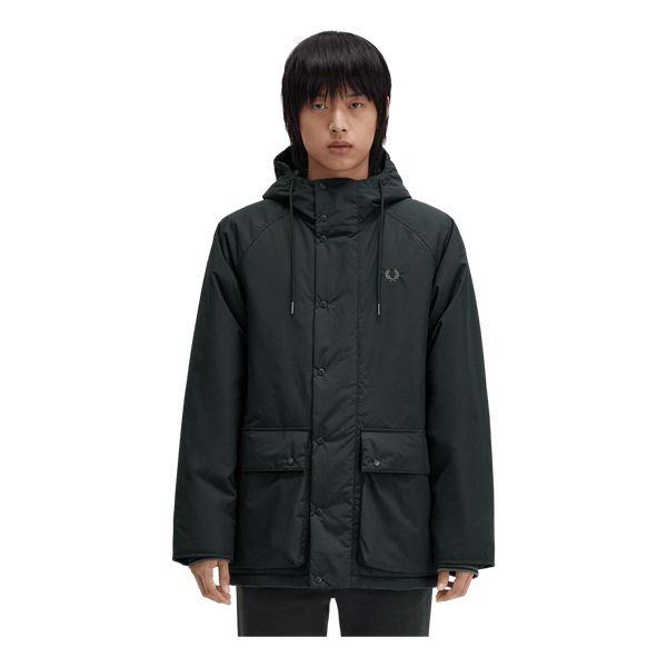 Padded Zip Through Jkt Q20 Night Green