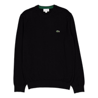 Monochrome Cotton Crew Neck Sw 031 Black