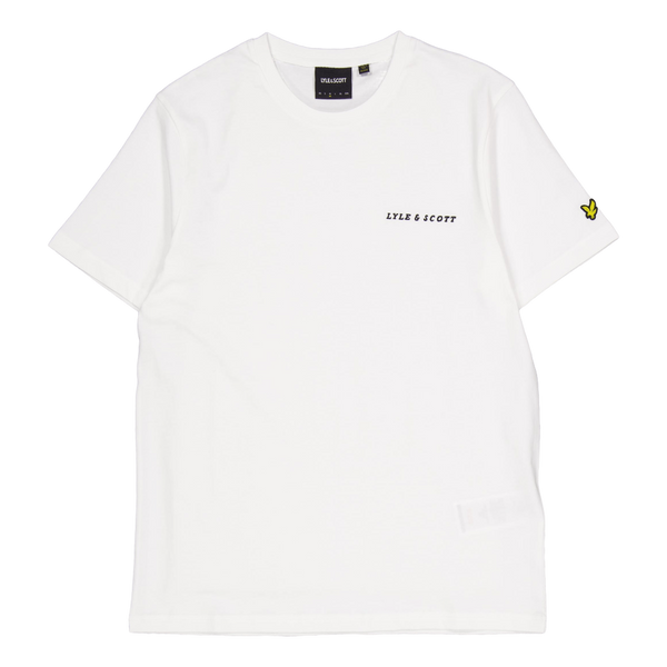 Embroidered T-shirt W104 White/ Jet Black