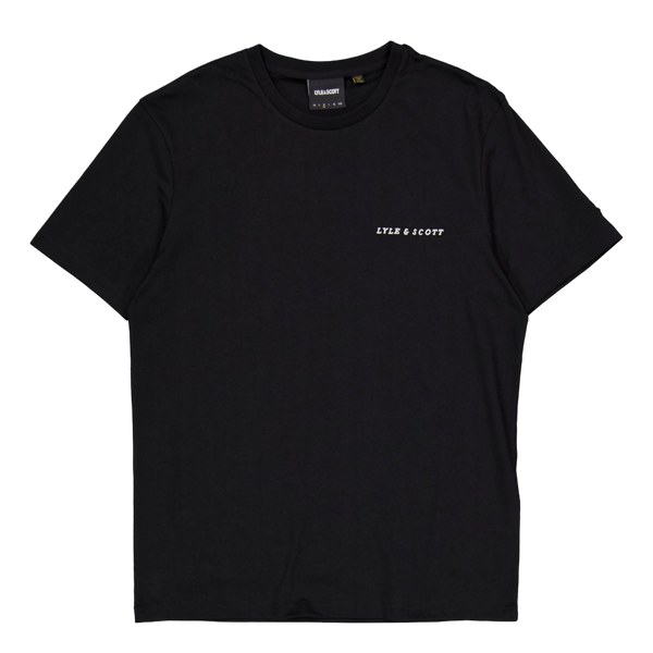 Embroidered T-shirt Z893 Jet Black/ White