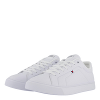 Icon Flag Embroidery Leather Court Trainers