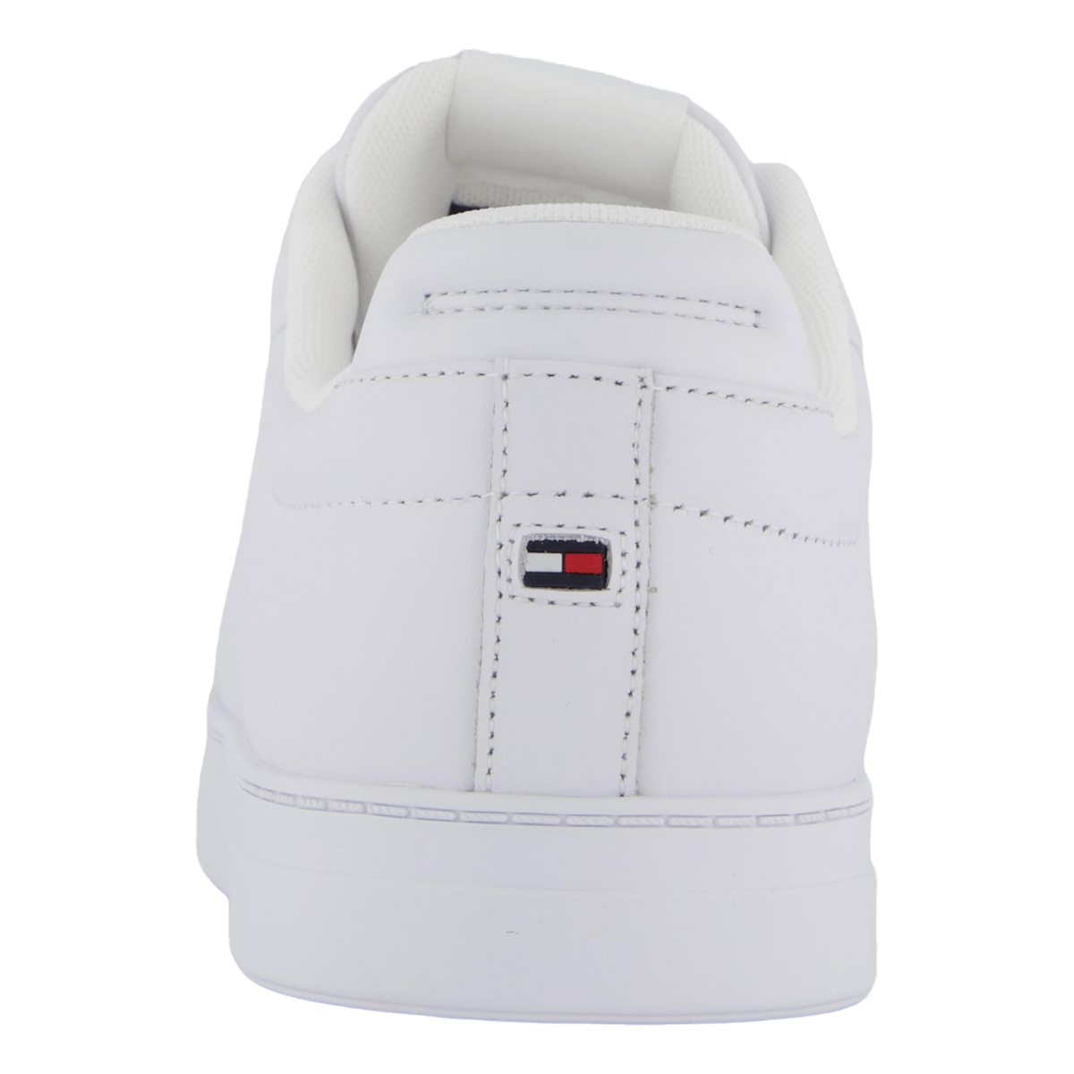 Icon Flag Embroidery Leather Court Trainers