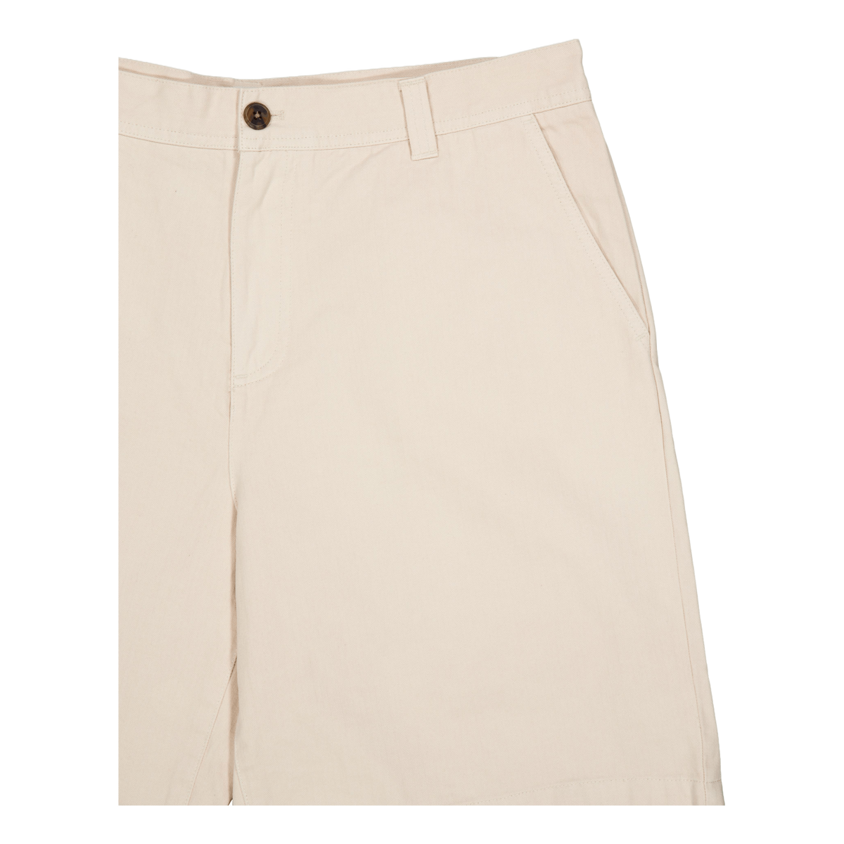 Kody Cotton Herringbone Shorts Ivory