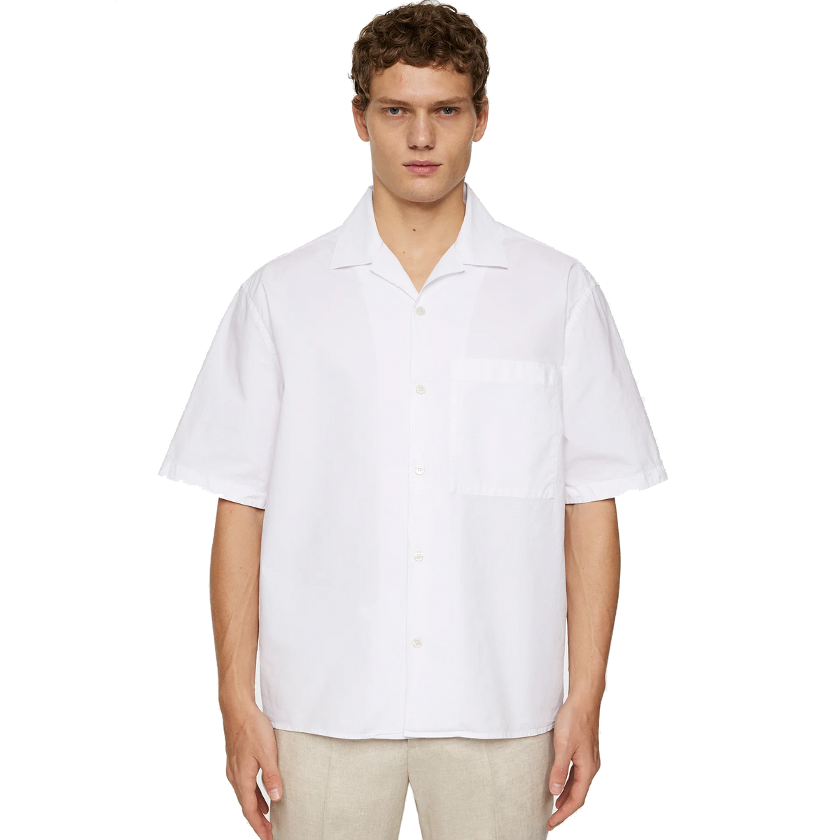 Ellis White Cotton Shirt White