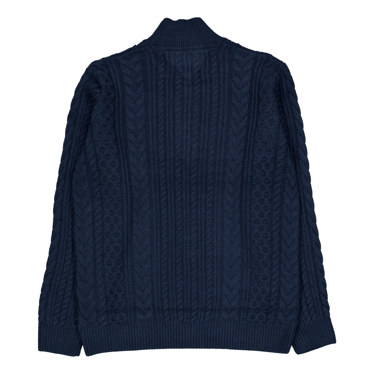 Tjm Reg Cable S Flag 1/4 Zip Dark Night Navy