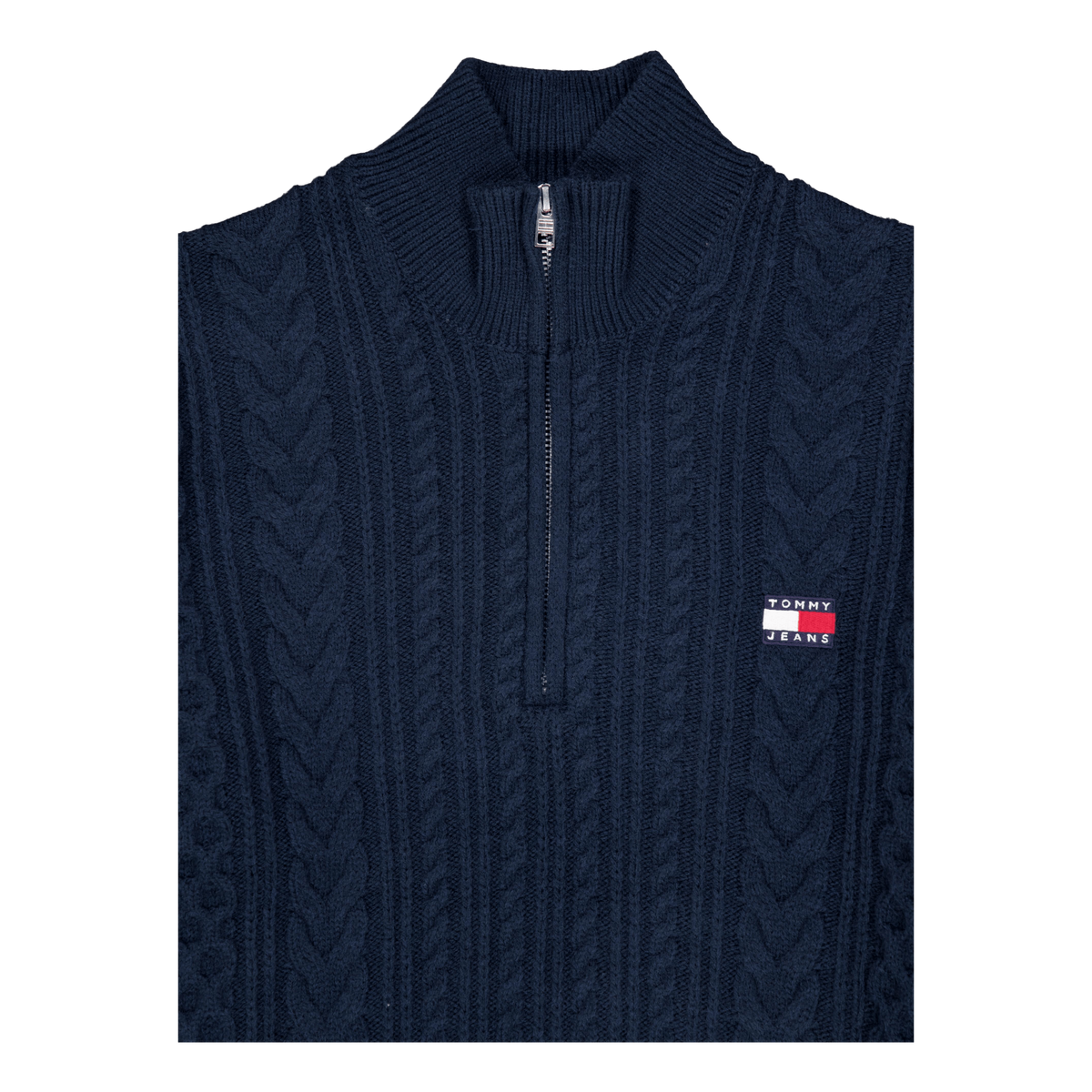 Tjm Reg Cable S Flag 1/4 Zip Dark Night Navy