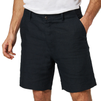 Grange Linen Shorts Navy
