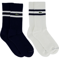 Ribbed Cotton Socks Navy Blue/white Hhw