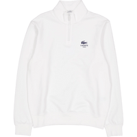 High Neck Zip-up Print Sweatsh White 70v