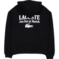 Multi Print Fleece Hoodie Noir 031