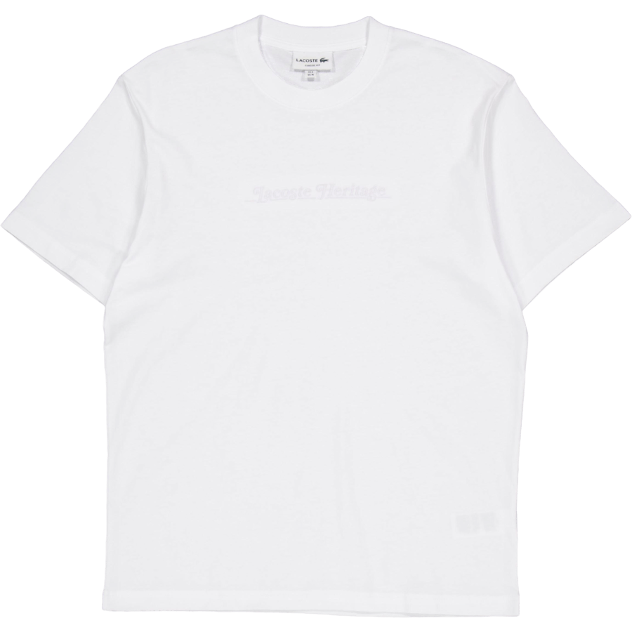 Embroidered Cotton T-shirt White 001