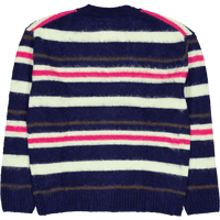 Relaxed Fit Striped Alpaca Woo Navy Blue/pollen 0-bigarr