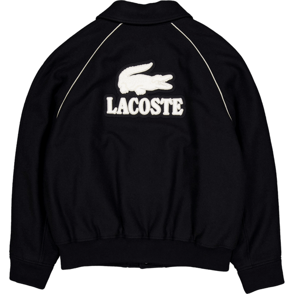 Badge Accent Wool Varsity Jack Black