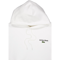 Multi Print Fleece Hoodie Flour