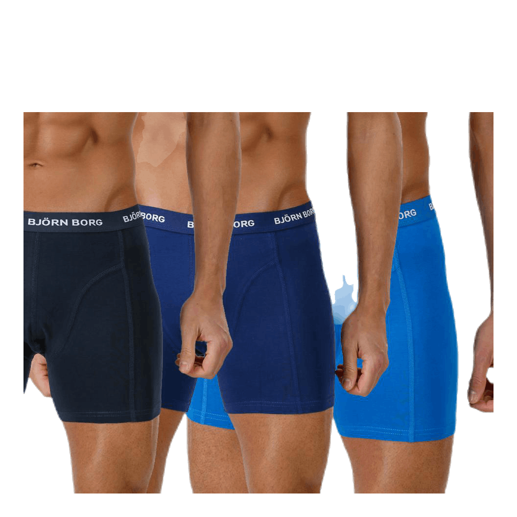 Solid Shorts 3-Pack Blue