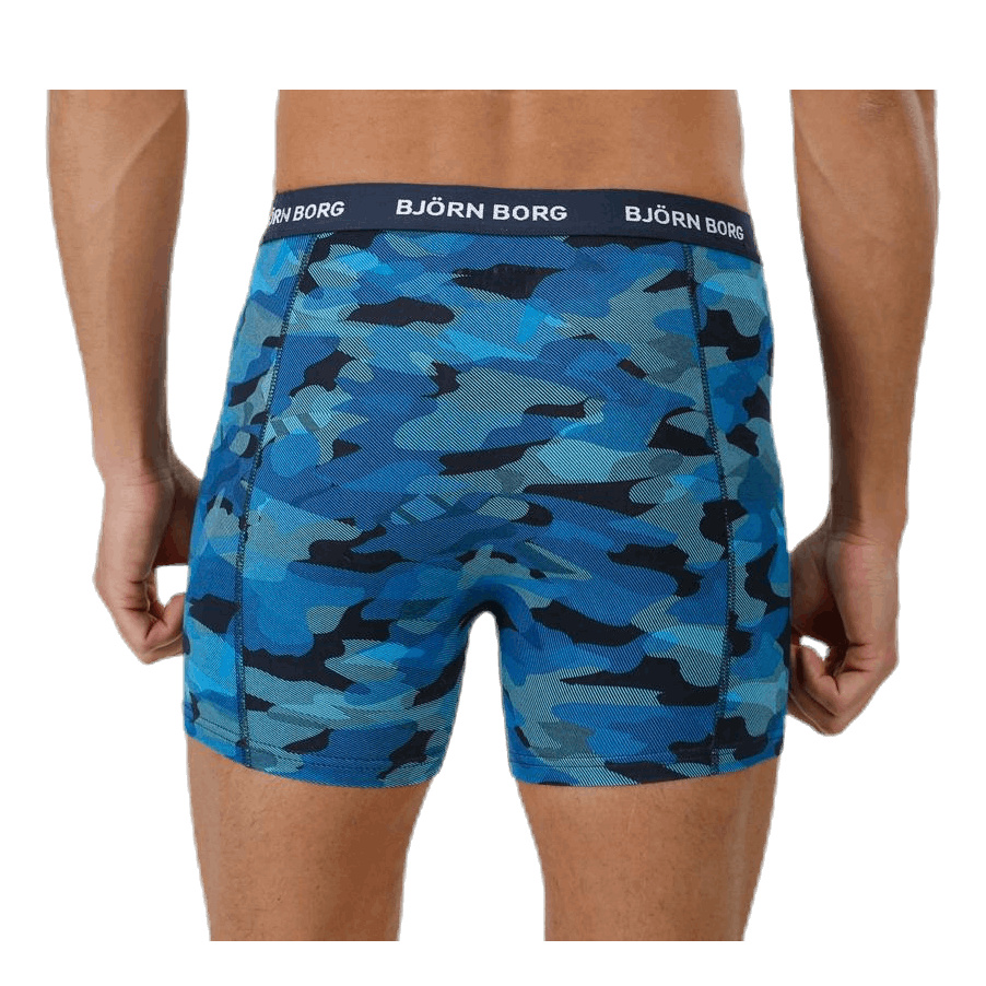 Shadeline Shorts 3-Pack Blue/Patterned/Black