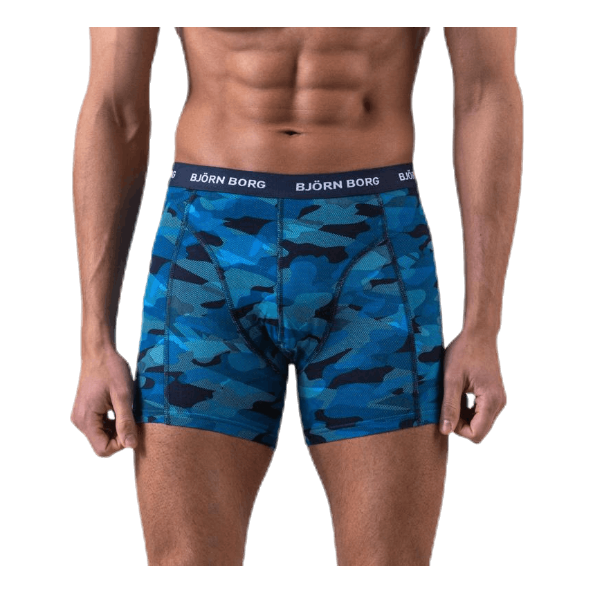 Shadeline Shorts 3-Pack Blue/Patterned/Black