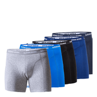 Solid Shorts 5-Pack Blue/Patterned