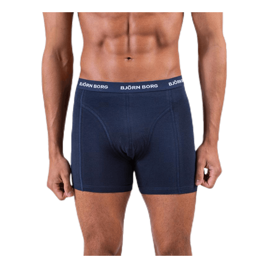 Solid Shorts 5-Pack Blue/Patterned