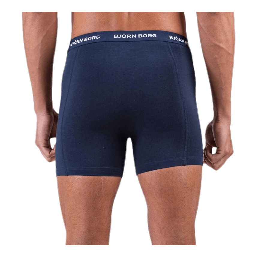 Solid Shorts 5-Pack Blue/Patterned