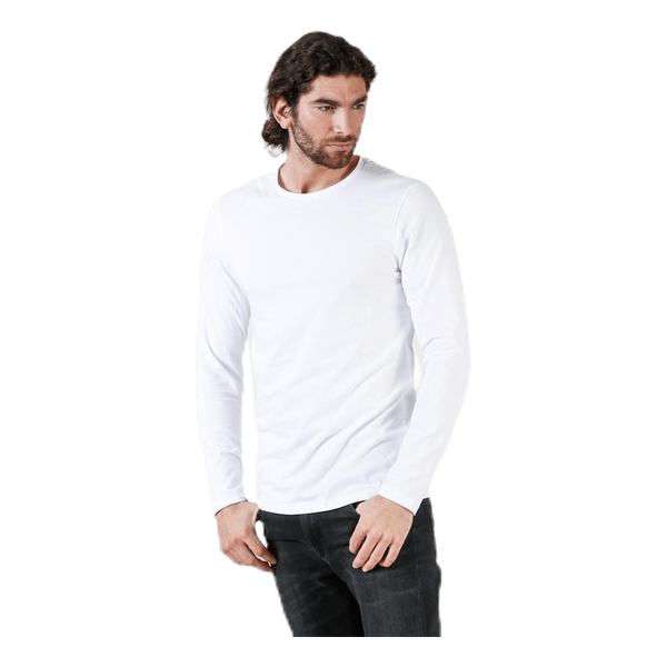Crew Neck Longsleeve White
